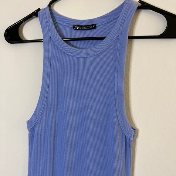 ZARA Racerback Ribbed Midi Dress - Picture 5 of 12